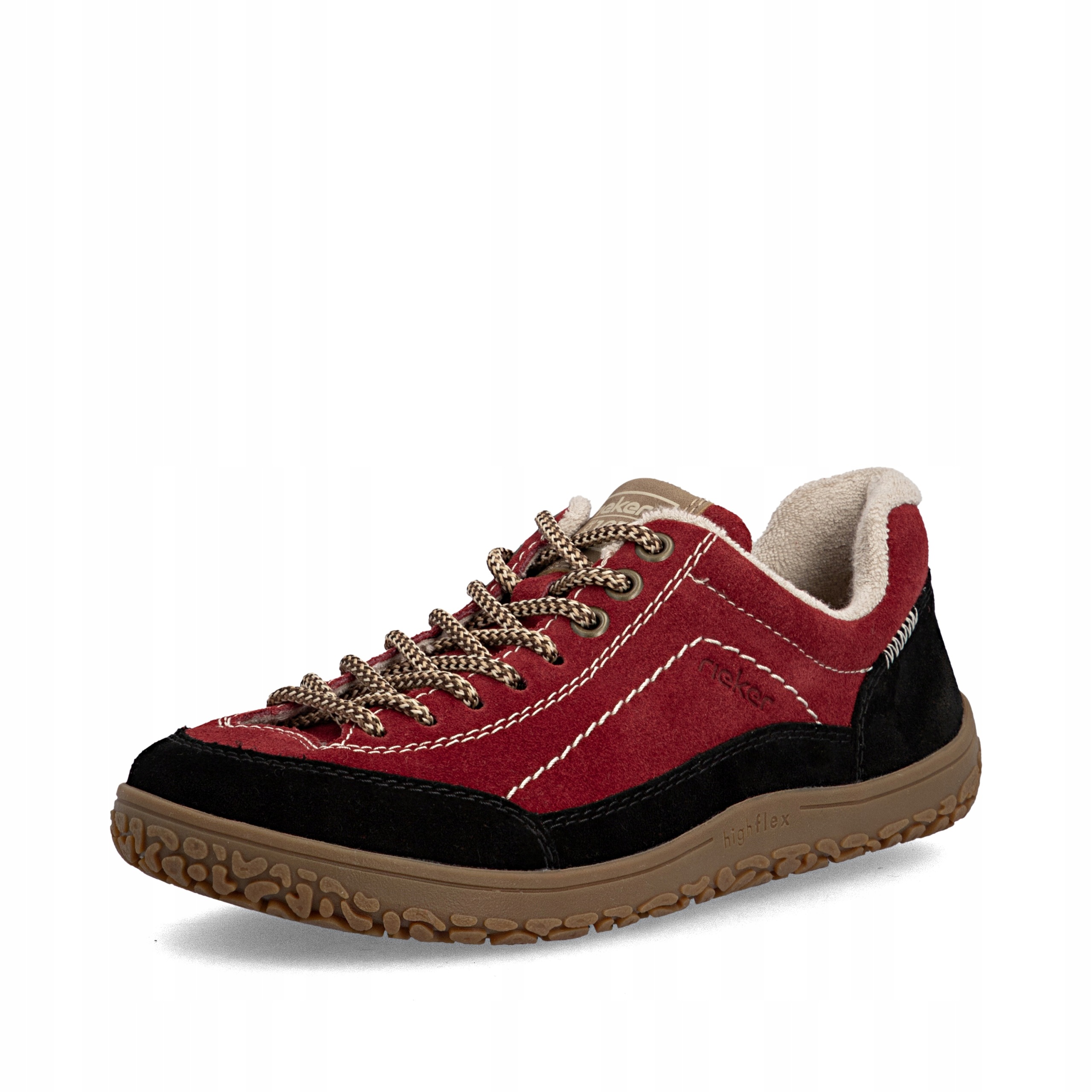 Rieker Antistress Dámské Polobotky 52303-35 Červené Kožené vel. 39