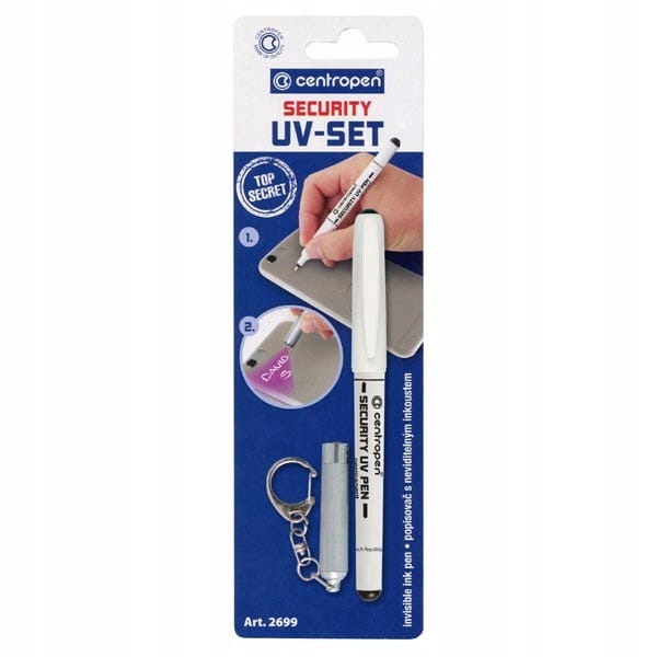 

Marker pisak flamaster Uv z latarką zabezbieczjący