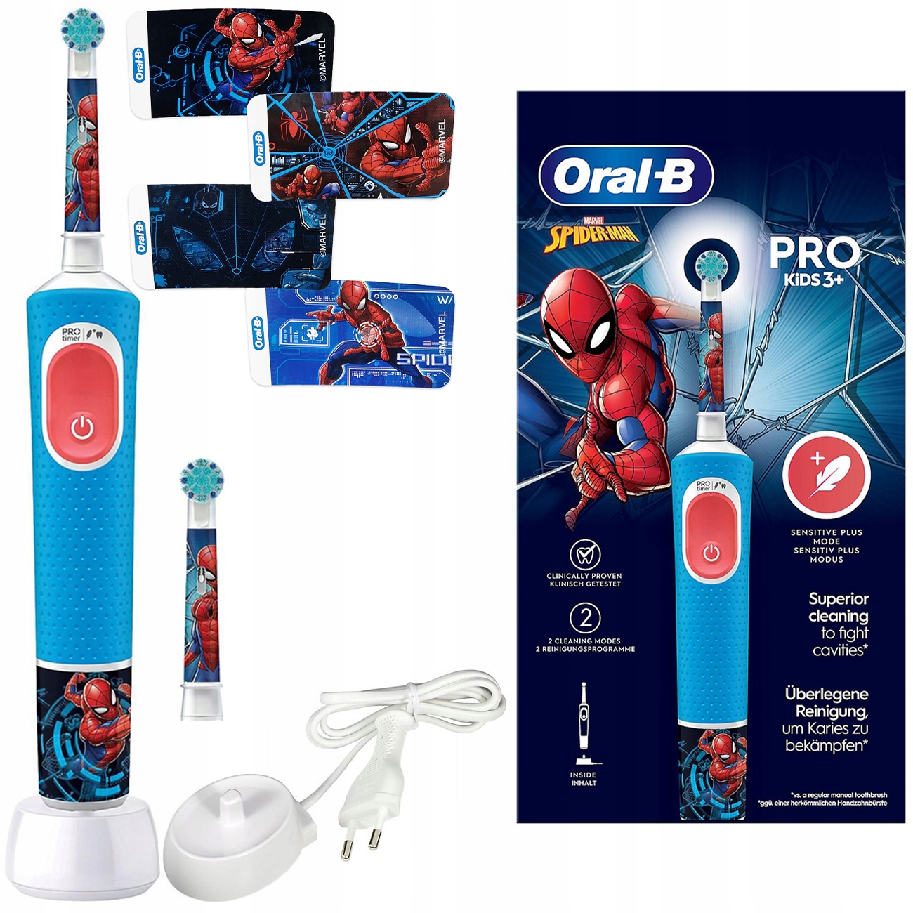 Szczoteczka Elektryczna Do Zębów Dla Dzieci Oral-b Vitality D103 Spiderman