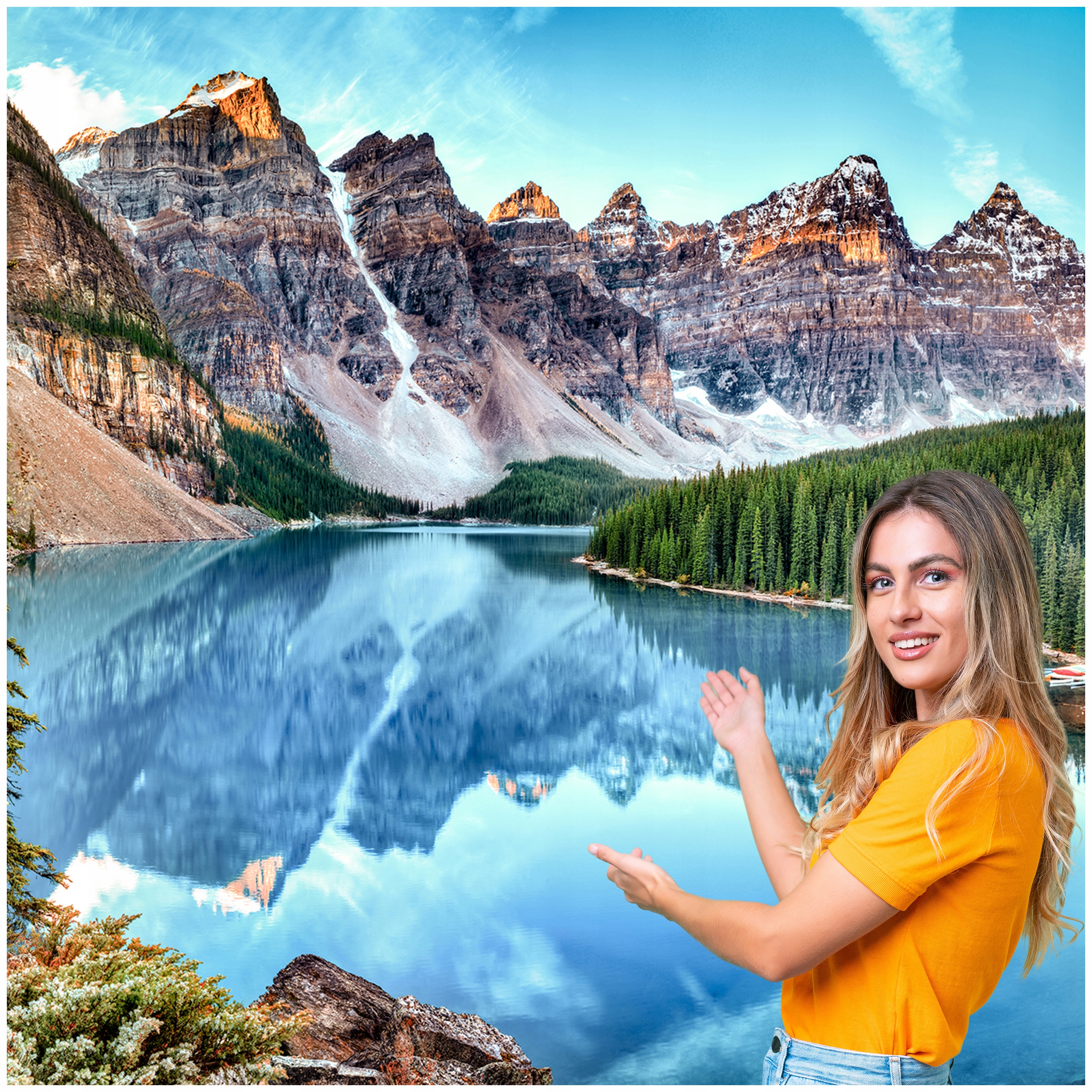 3D fototapeta Obývacia Izba Spálňa Hory Les Príroda Krajina 490x260 F GLNK08