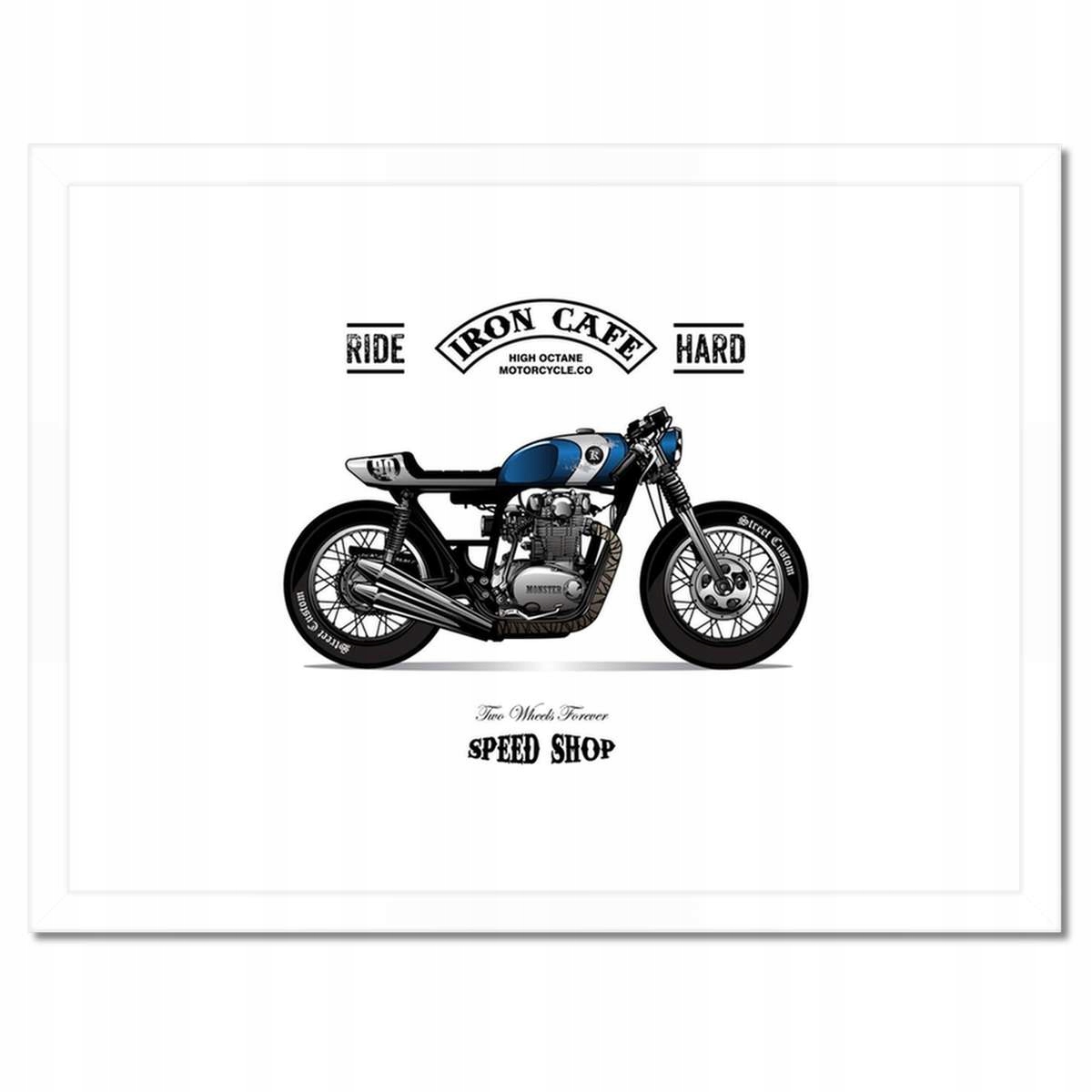 Plakáty v rámu 40x30 Motocykl Zabytek Vintage