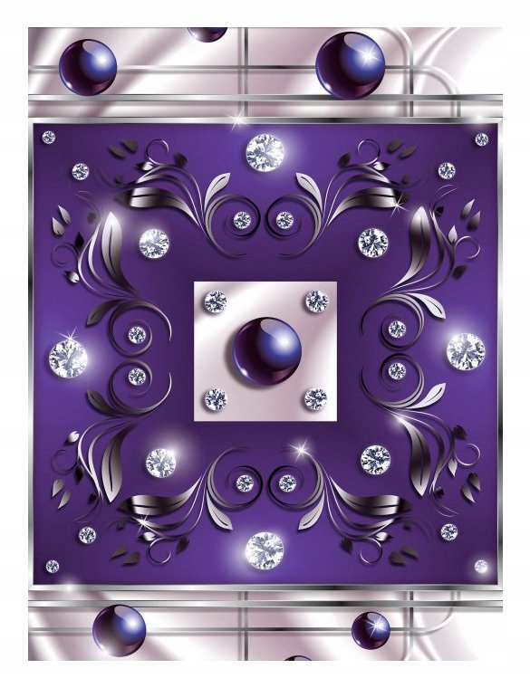Fototapeta Fialový kryštál Striebro Lesk Perla Elegantný vinyl 184x254 lepidlo