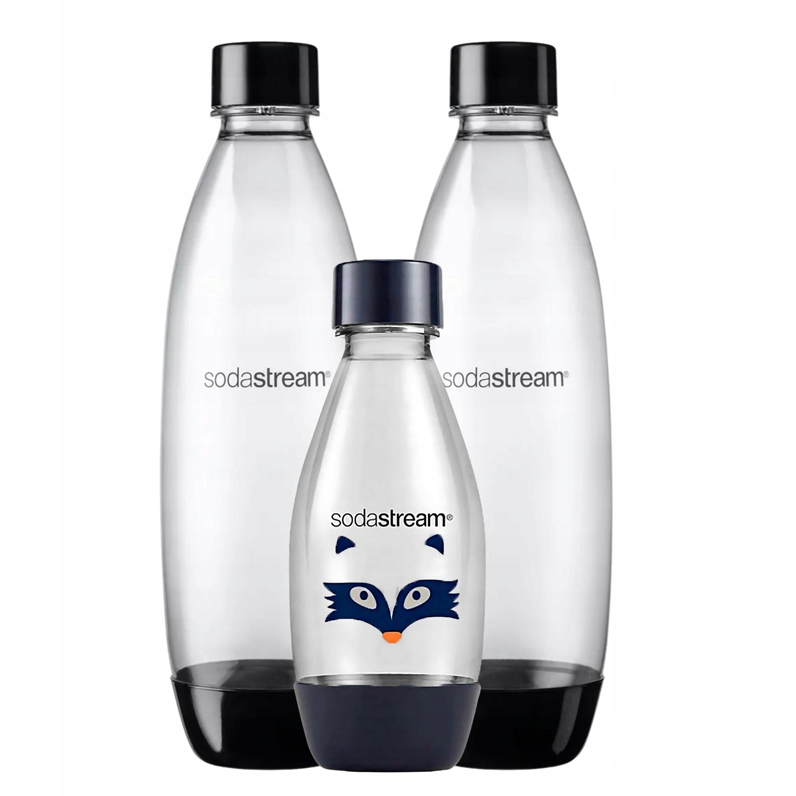 Sodastream Lahve SodaStream Fuse 2x Černá 1L, 1x Little Heroes Šop 0,5L