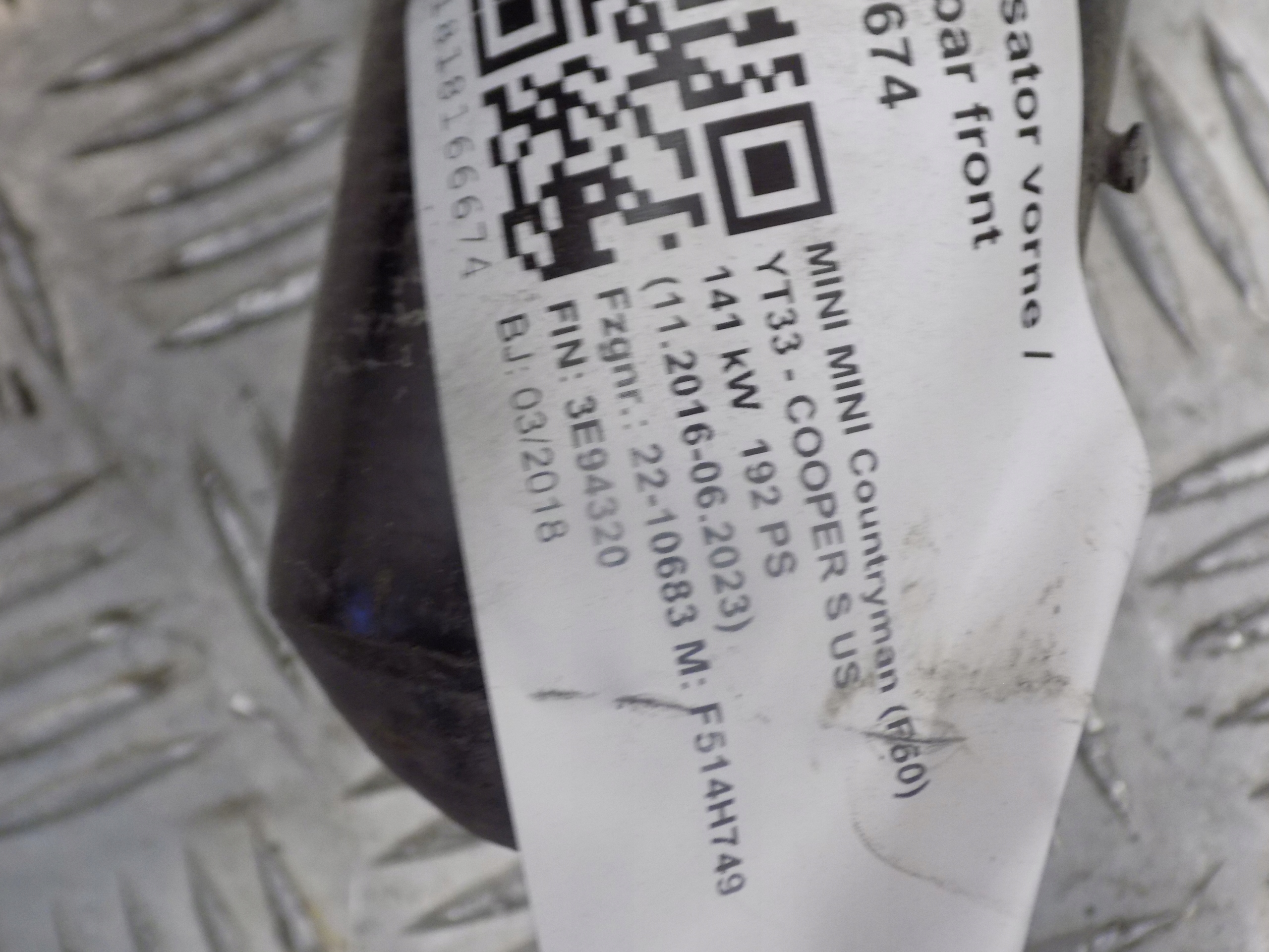 MINI F60 shock absorber front left 6867211