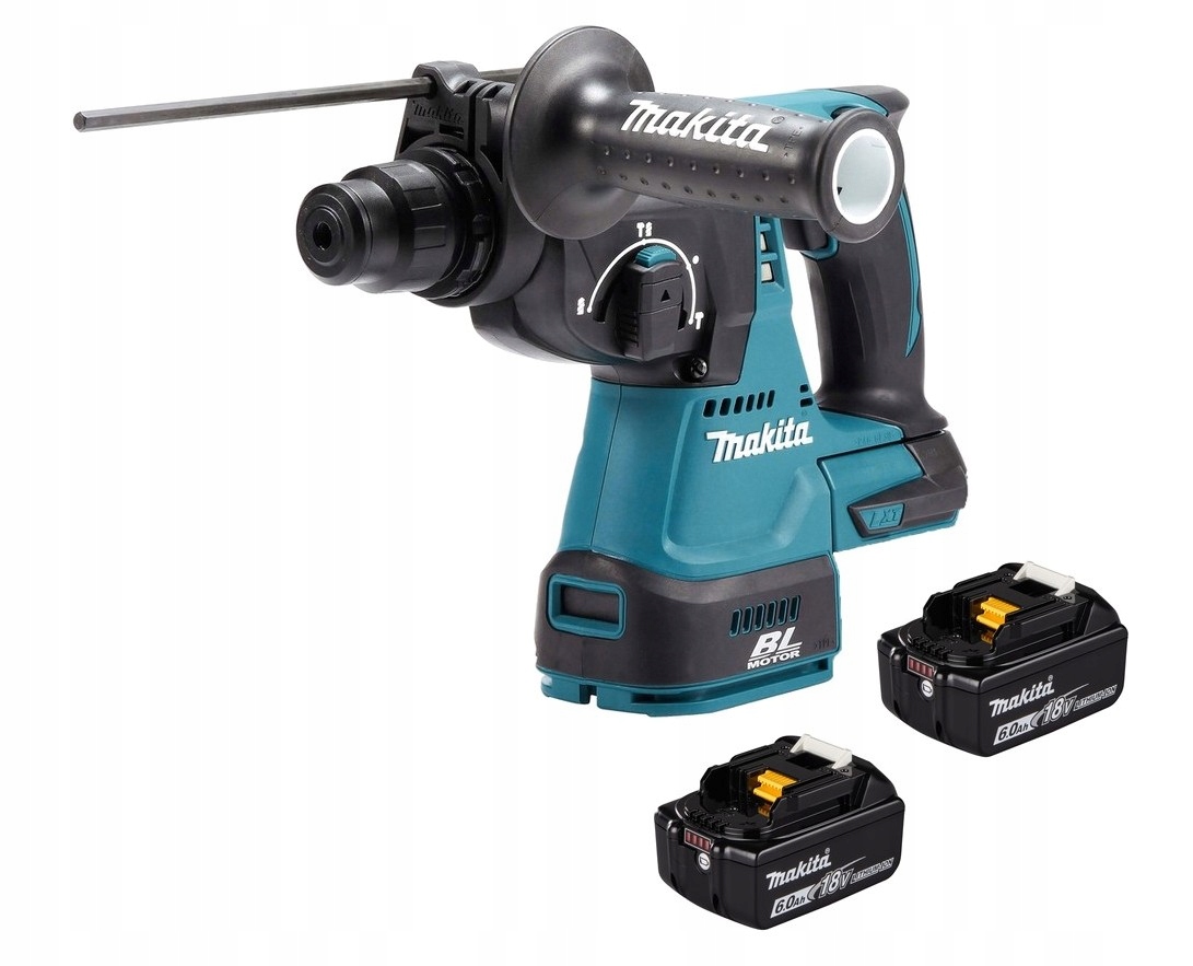 Makita Aku Młotowiertarka Sds-plus 18V Lxt 2,0J 2x6Ah BL1860 DHR242Z