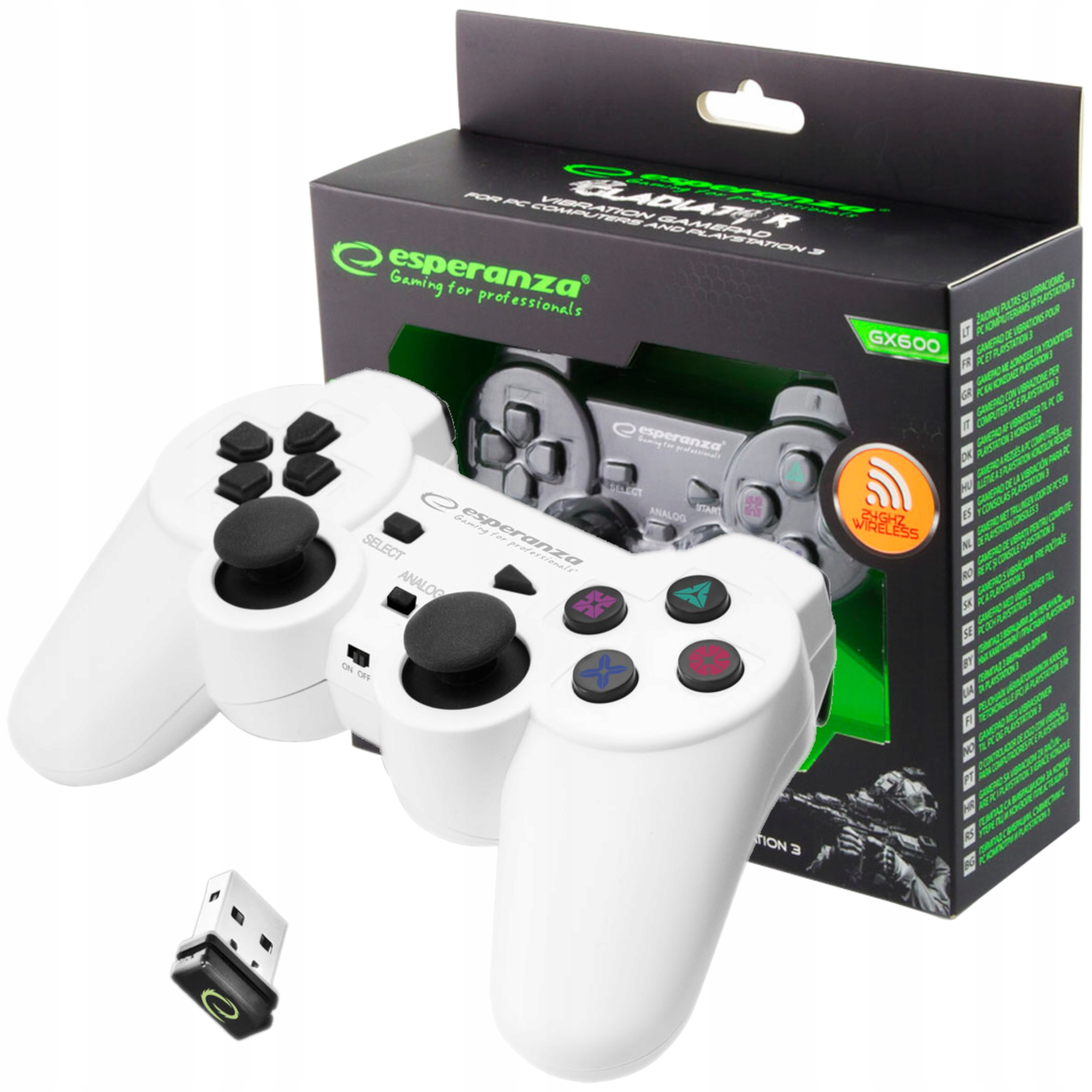 

Gamepad Pad Bezp. Do PS3/PC Wibracje Usb Do Gier