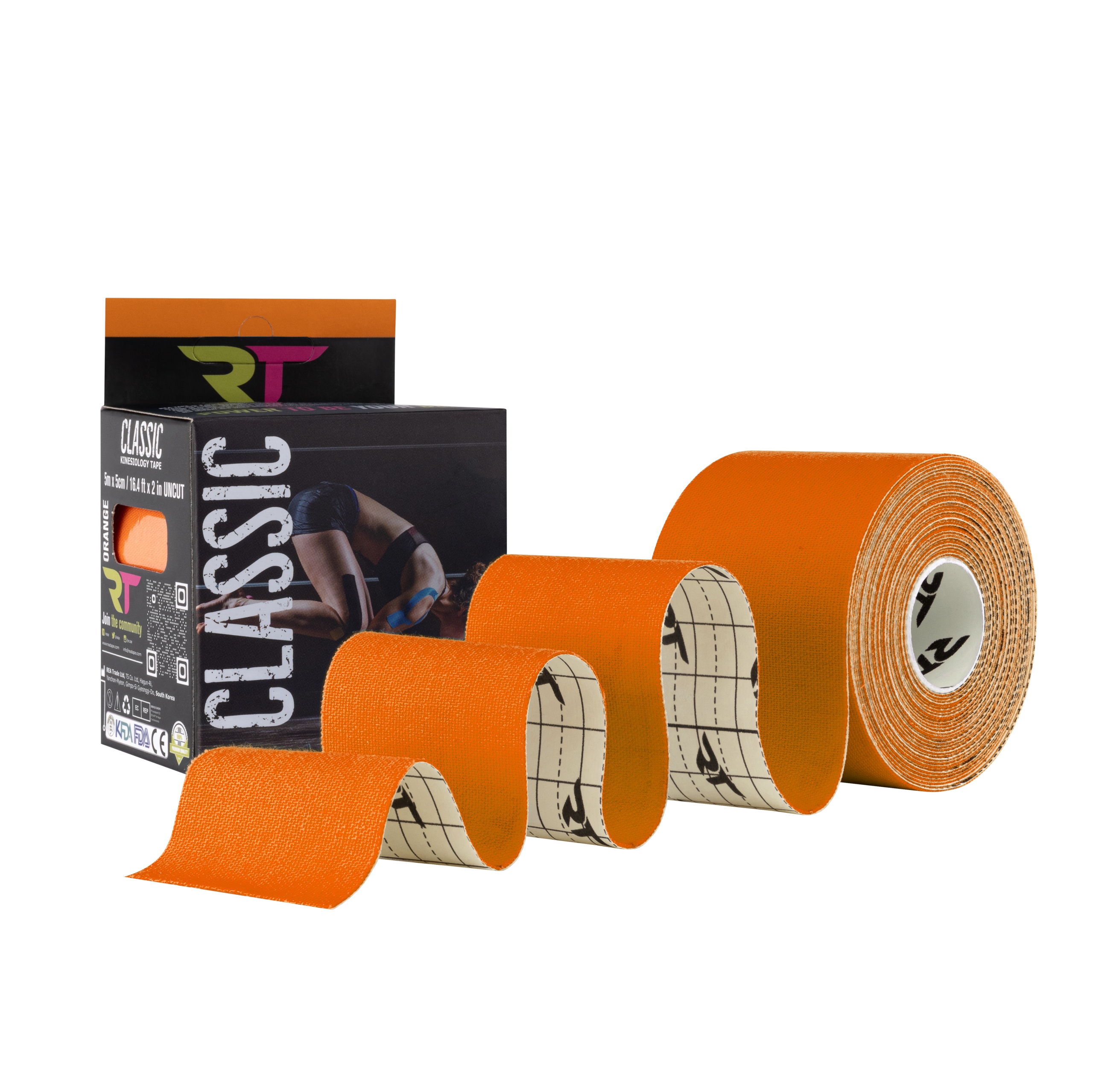 

Rea Tape Tejp pLAstRY medyczne sportowe pomarańcz