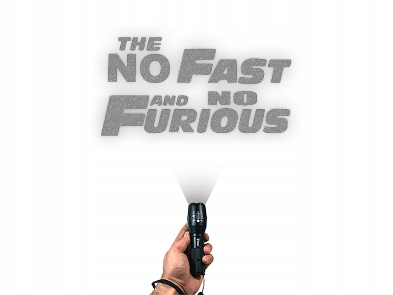THE NO FAST AND NO FURIOUS W01 - Naklejka na samochód na auto ODBLASKOWA Producent Inny