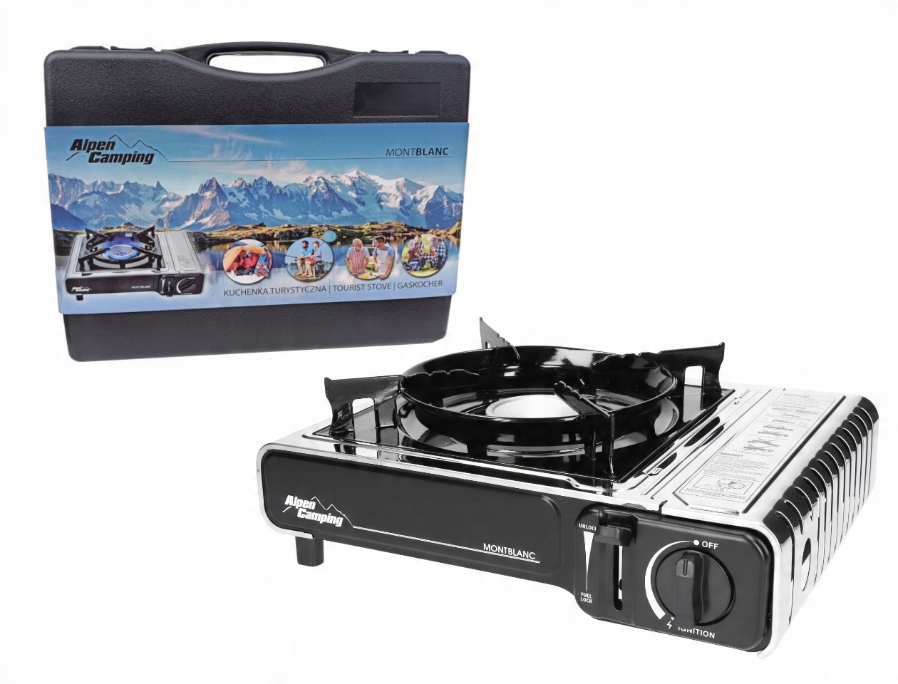 

Gaz Kuchenka Turystyczna Alpen Camping Kartusze
