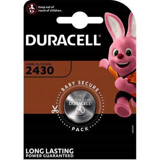 

Bateria litowa Duracell 3V Cr 2430 --- 1 sztuka