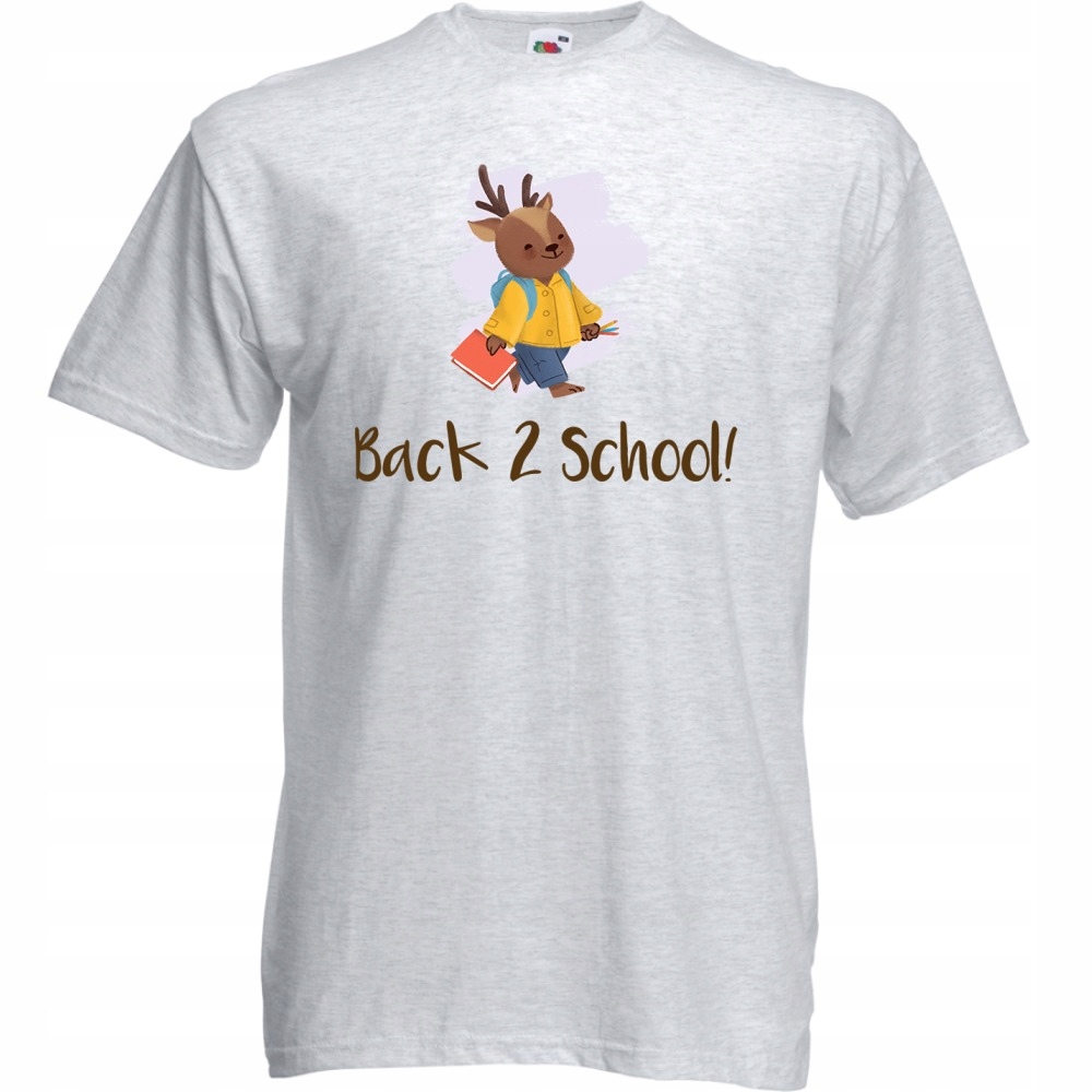 

Koszulka back2school powrót szkoły S ash szara