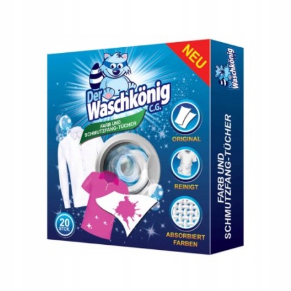 

Chusteczki Wyłapujące Kolor Waschkonig 20 szt.