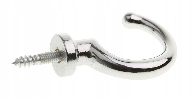 

Wieszak Meblowy Metalowy Chrom Wkręcany Haczyk Hak