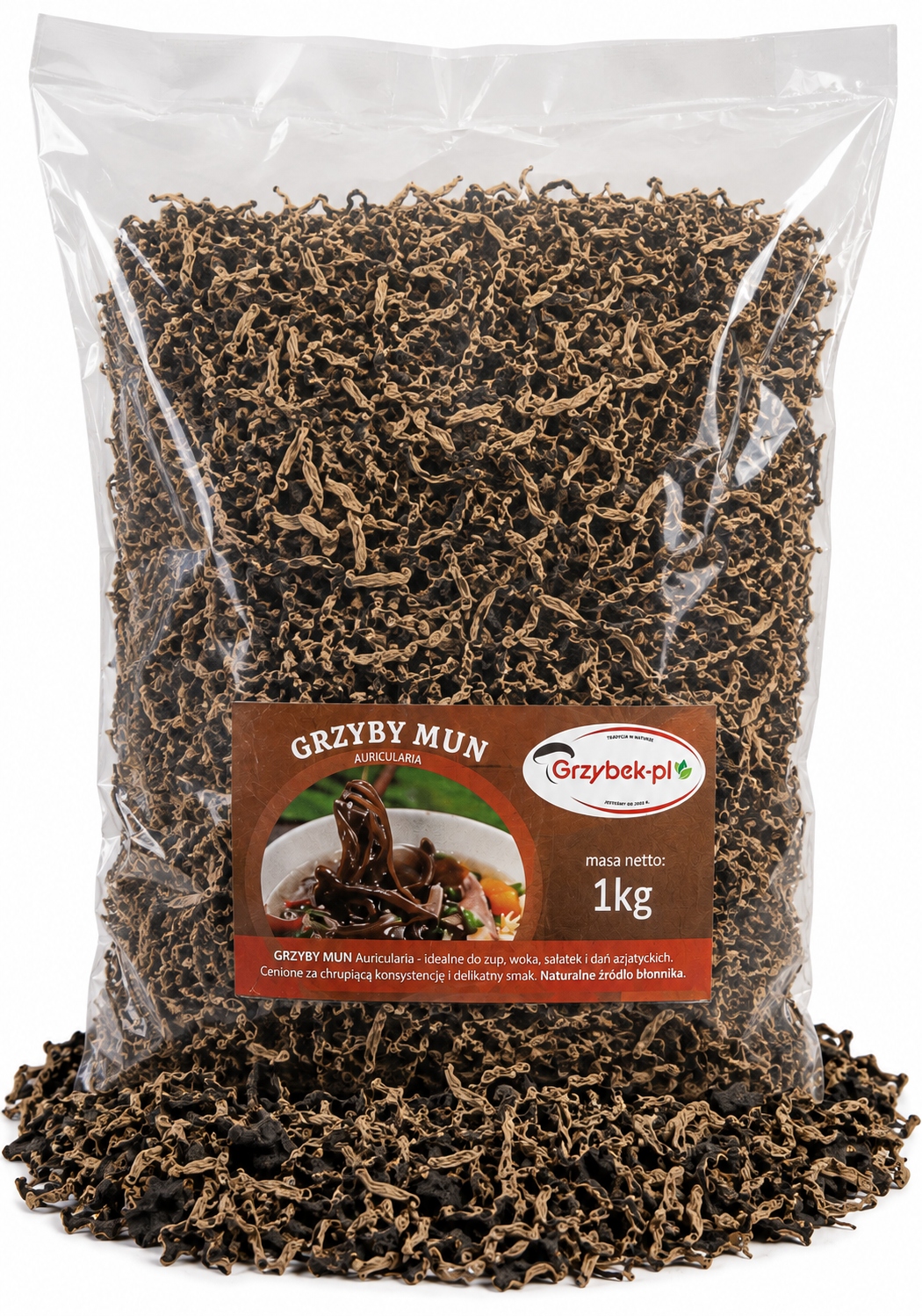 Houby Mun Krájené 1kg Sběr 2025 Atest sušené houby