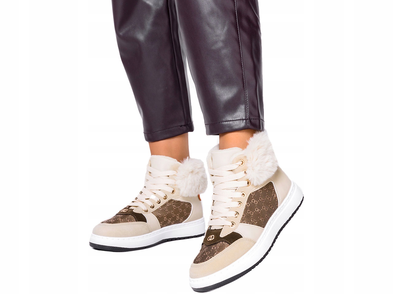 

Sneakersy Buty Wysokie Zimowe Z Futerkiem New r 39
