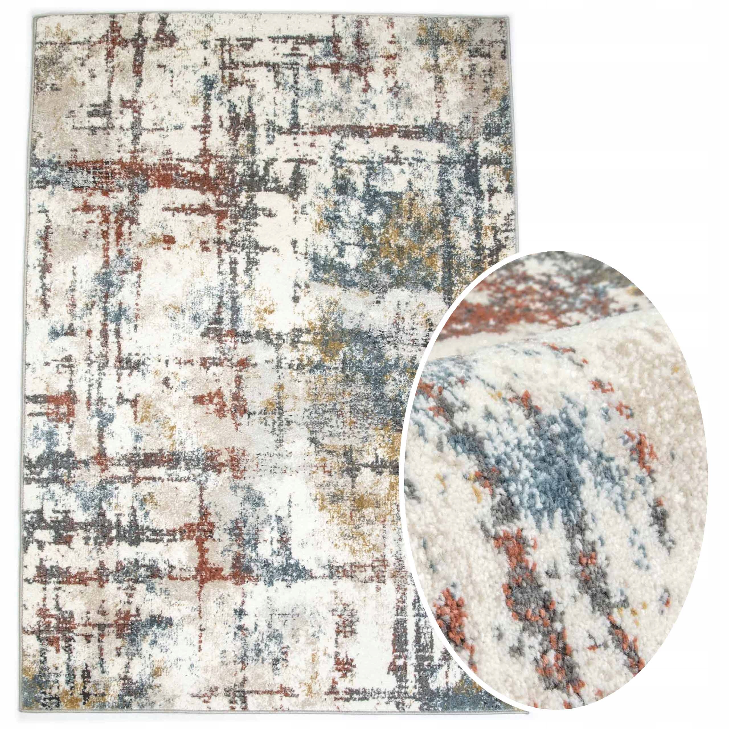 

Modny Dywan Bruk Kolorowy Nowoczesny Loft 160x220