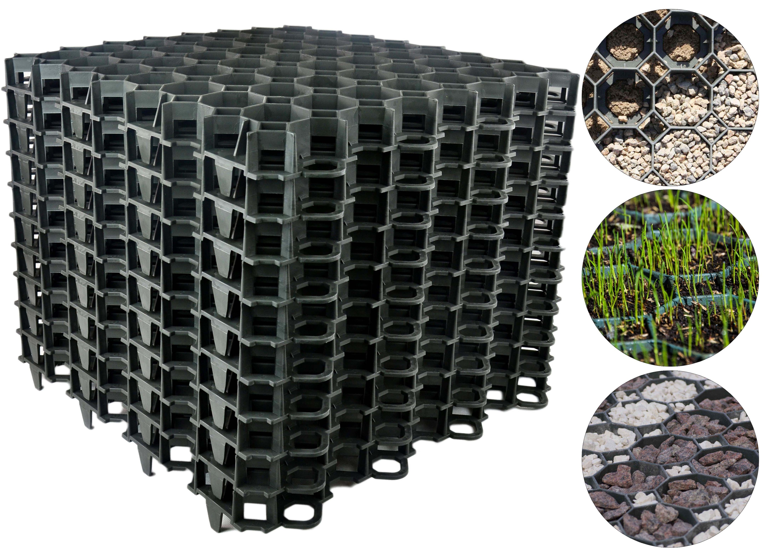 

10x Geokrata Drogowa Płyta Ażurowa 50x50cm 50mm