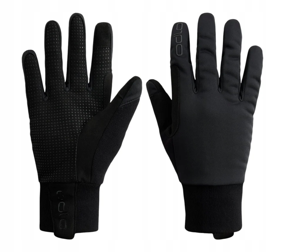 Rękawice z softshellu wiatroszczelne Odlo full finger Multisportwarm czarny