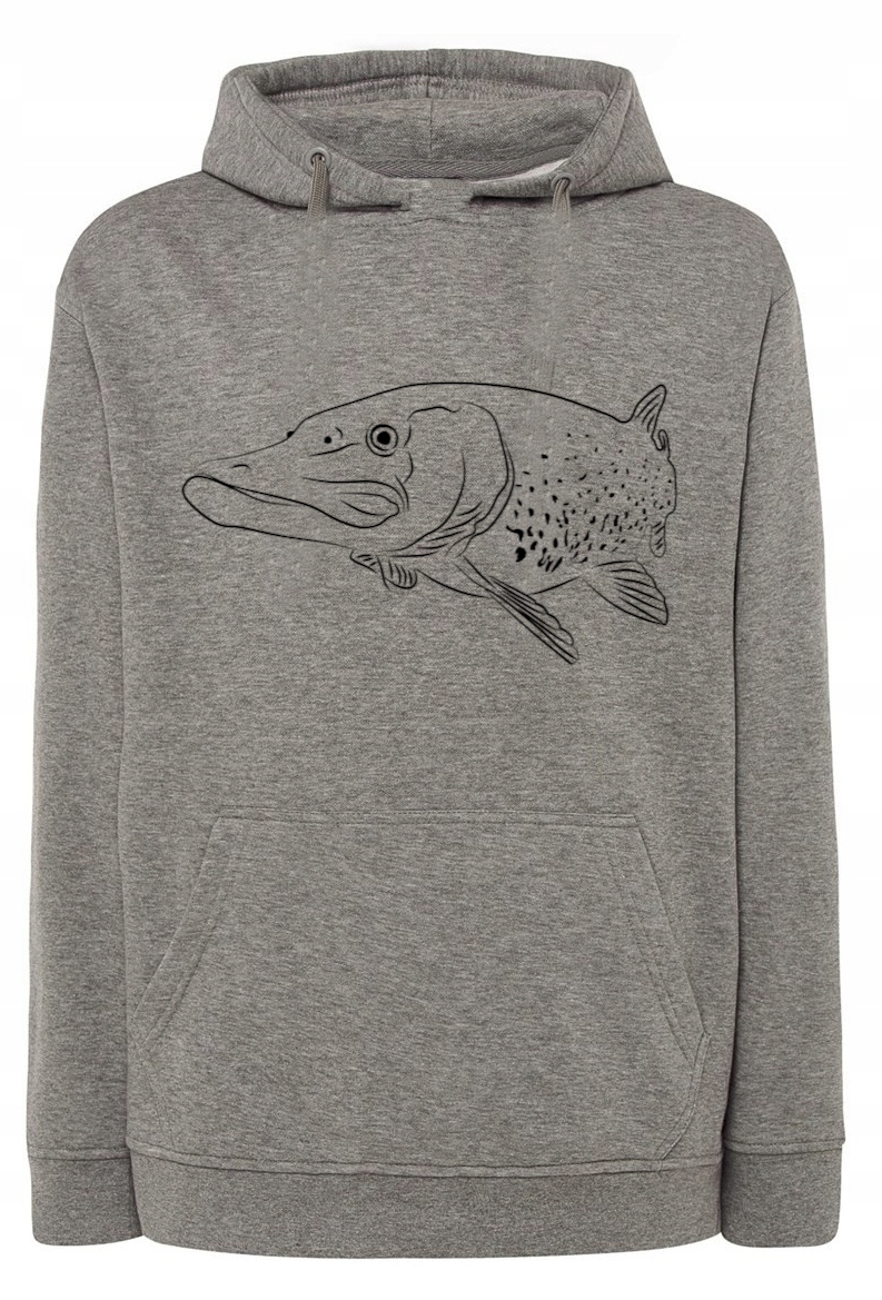 Pánská mikina s potiskem Ryba Szczupak vel. S