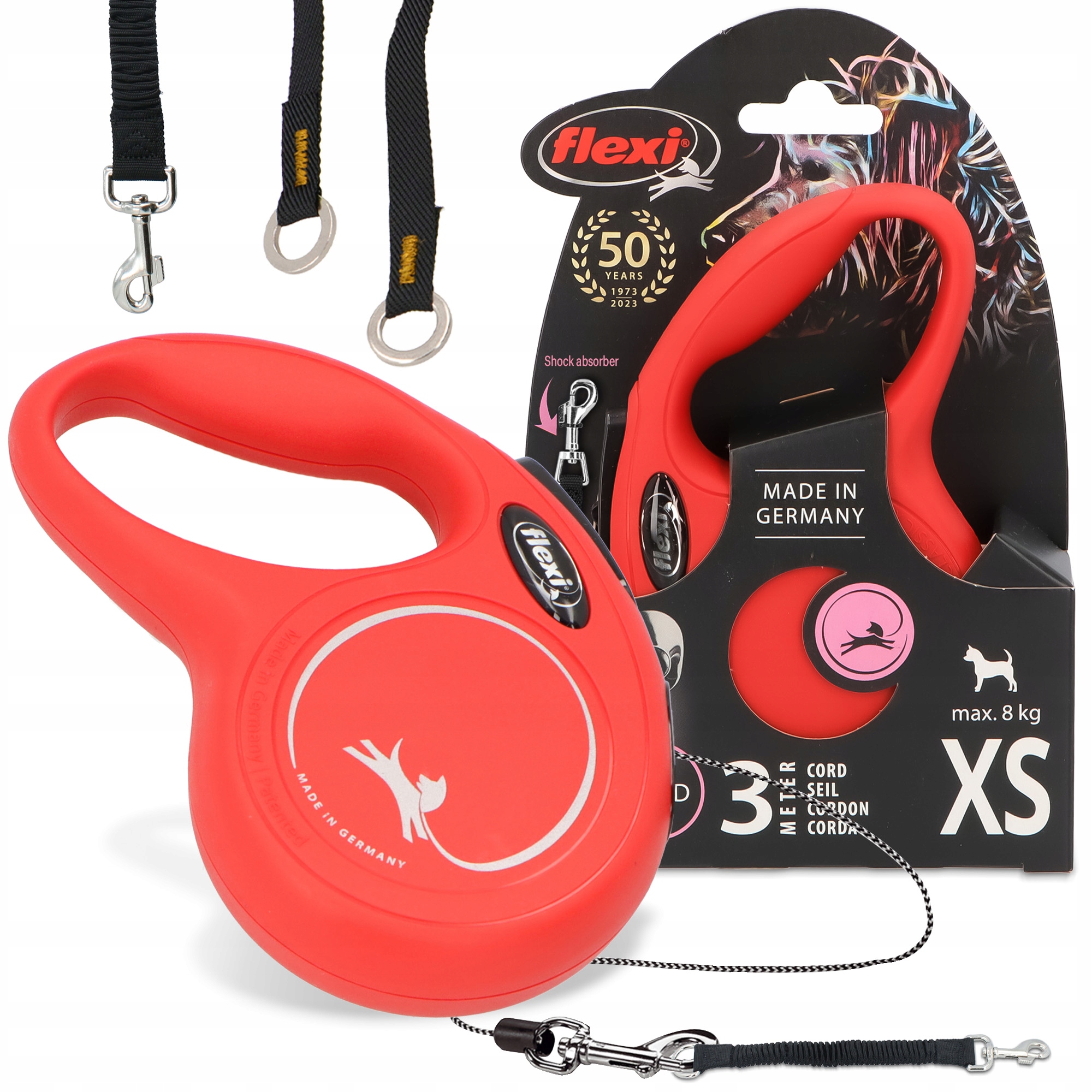 Levně Vodítko Automatická Psa 3m Svinovací lanko Tlumič pro vodítko pro trénink 1 3O