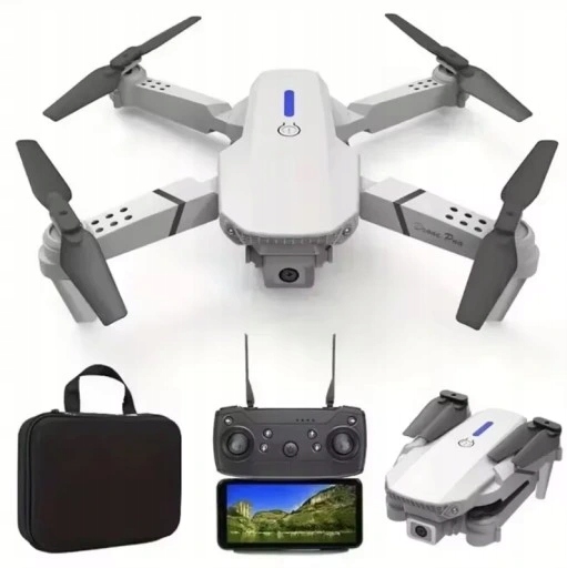 DRON PRO ZDALNIE STEROWANY KAMERA WIFI ZASIĘG 500M ETUI 3x AKUMULATOR
