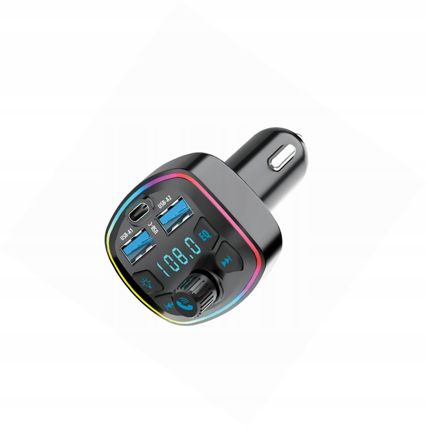 ładowarka samochodowa transmiter Fm Bluetooth 3 wejścia do Lenovo K5