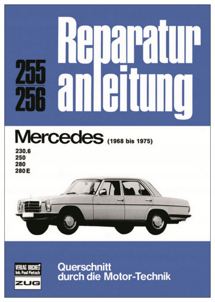 Mercedes 230.6 250 280 280e W114 1968-1975 instruk