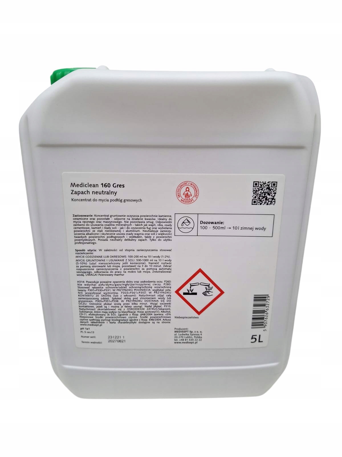 Mediclean 160 Čistič na dlažbu gres 5L 1 Ks