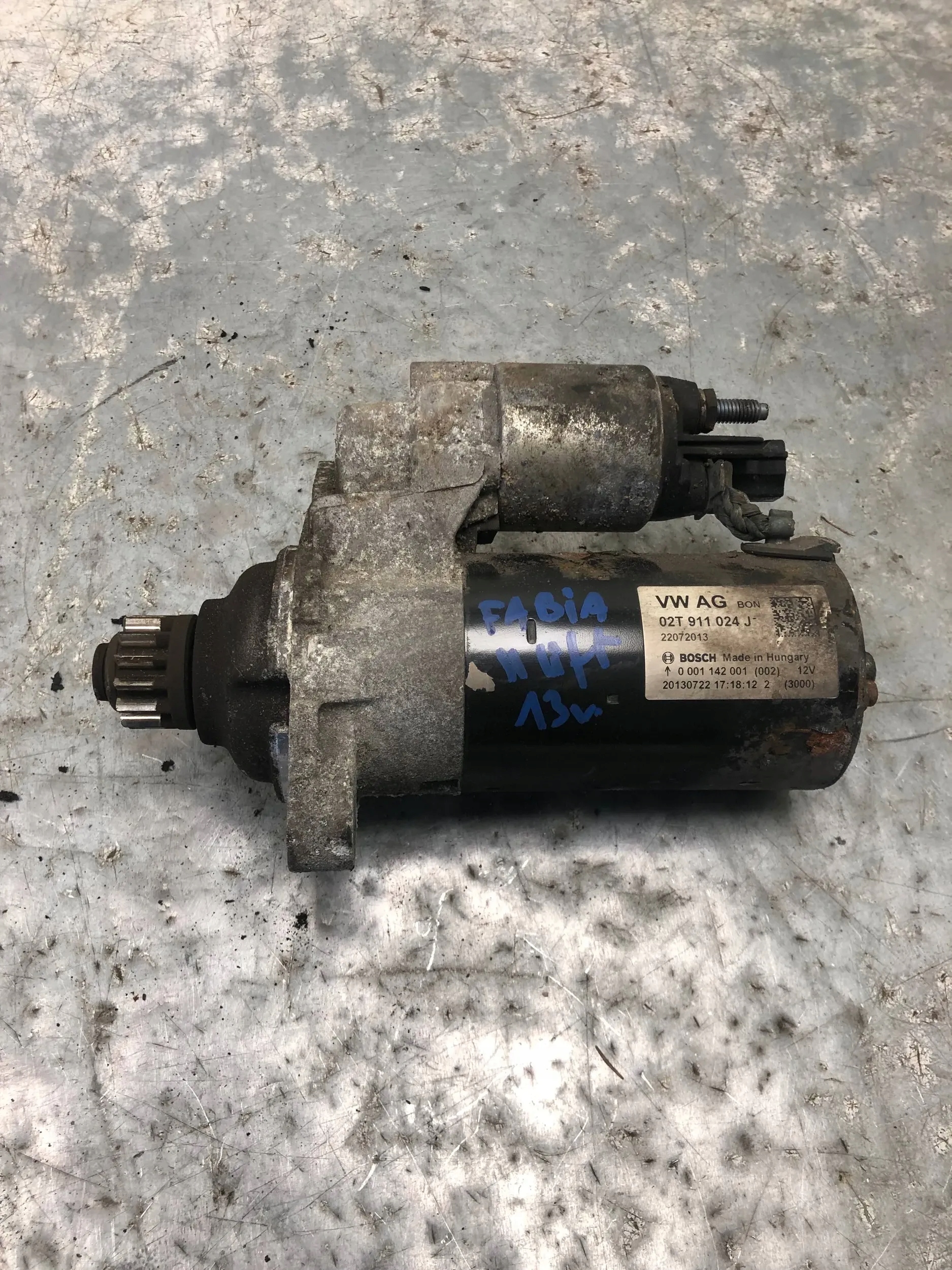 starter SKODA FABIA II LIFT 02T911024J