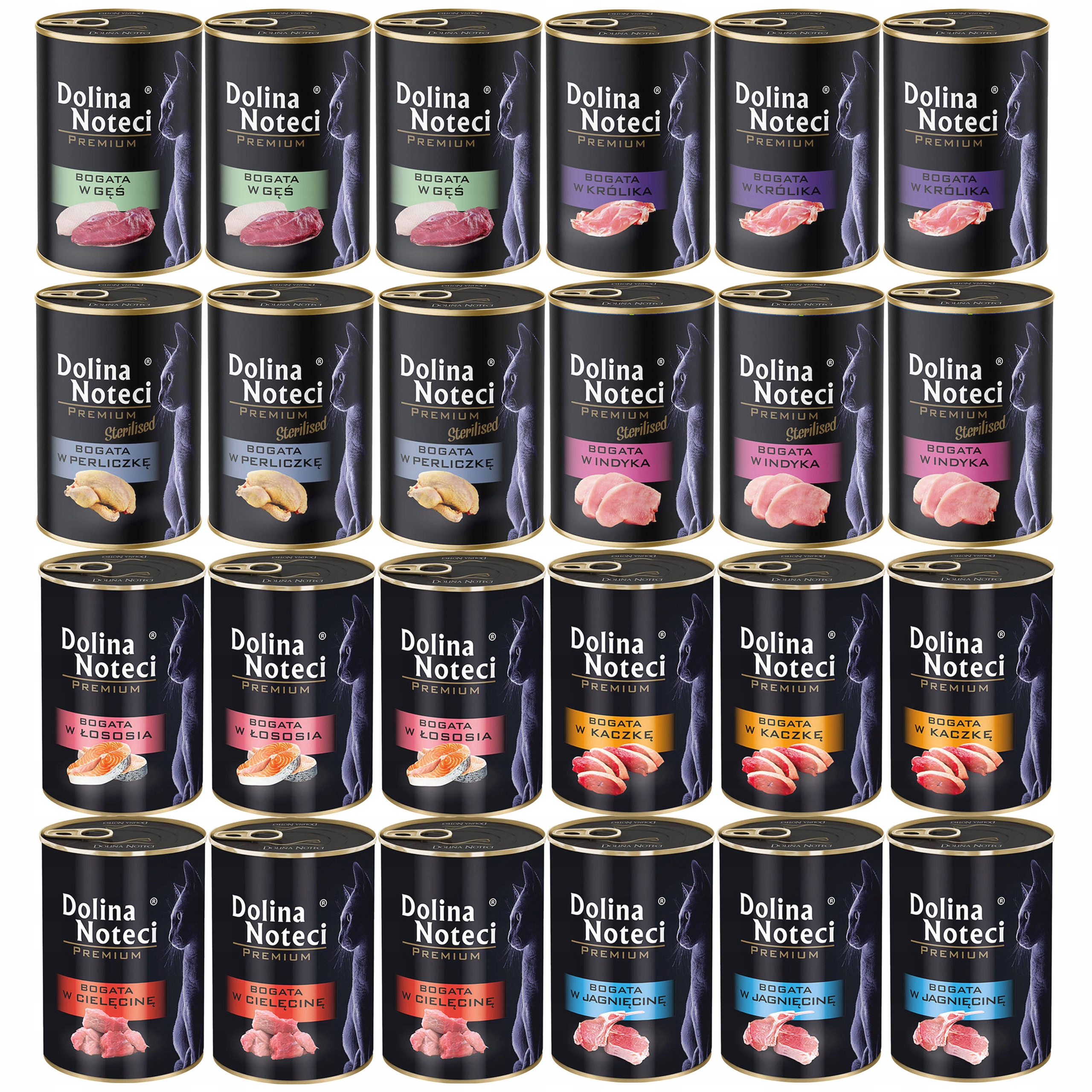 Levně Dolina Noteci Premium Mokré krmivo pro kočky Mix Chutí 24 x 400 g bez obilovin