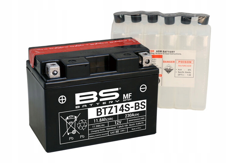 Bs Battery Bezúdržbová batéria s kyselinou BTZ14S-BS 300698