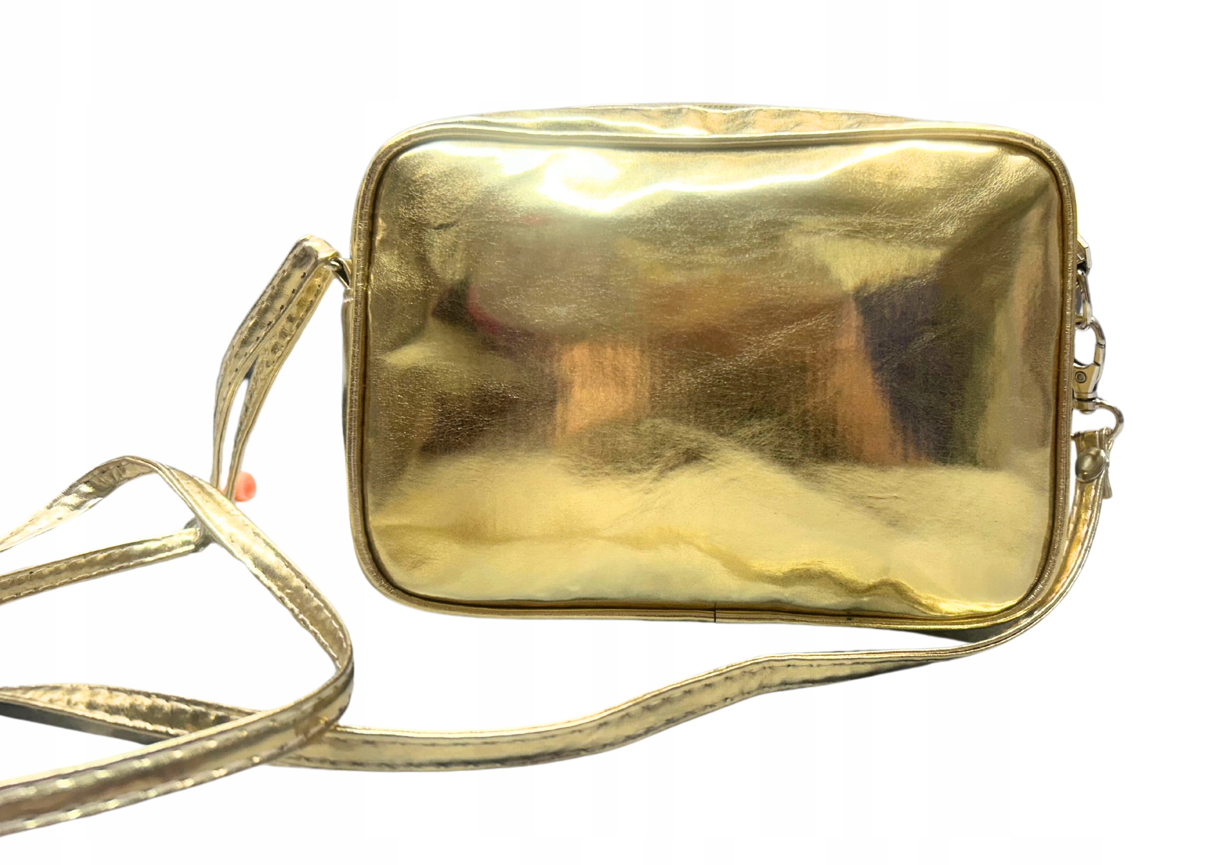 TORBA TOREBKA DAMSKA LISTONOSZKA SASZETKA ZŁOTA Kolekcja Cały rok