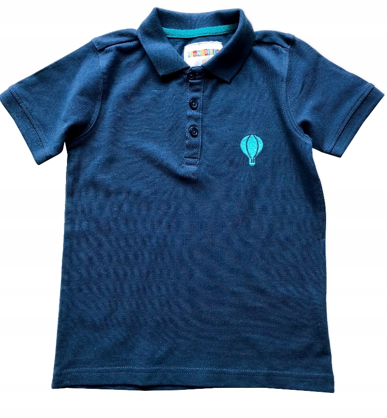 

Polo bluzka koszulka bawełna Granat Pique *122-128
