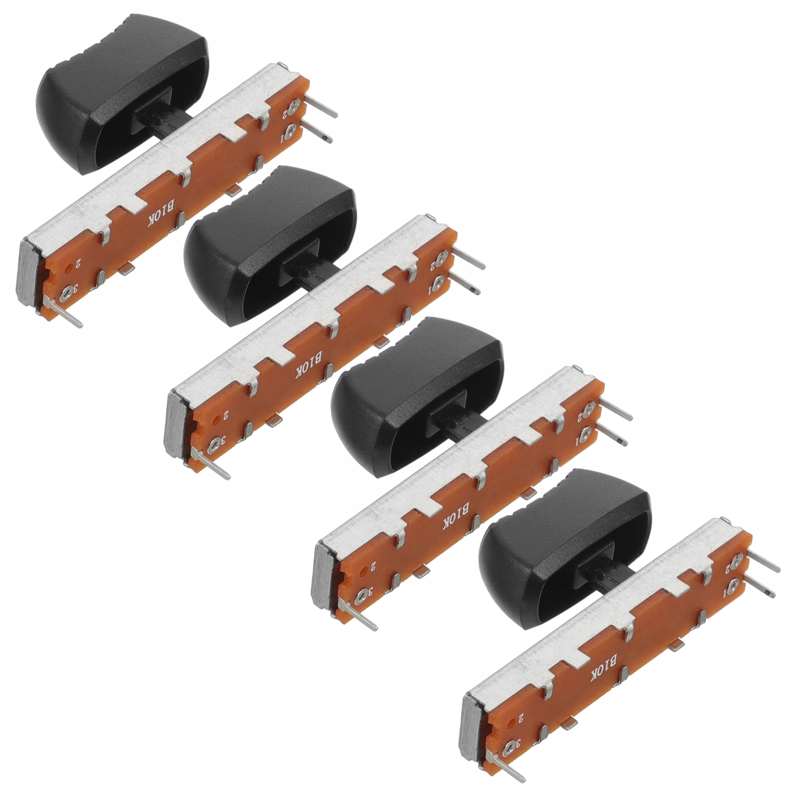 4 SZT. POTENCJOMETRY ŚLIZGOWE POTENCJOMETRY LINIOWE Marka bez marki