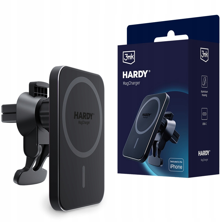 

Uchwyt indukcyjny 3mk do iPhone, 15W, Pd, MagSafe