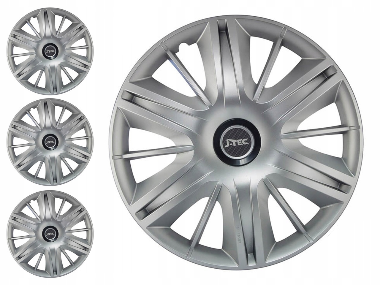 KOŁPAKI J-TEC MAXIMUS 15" SREBRNE 4szt