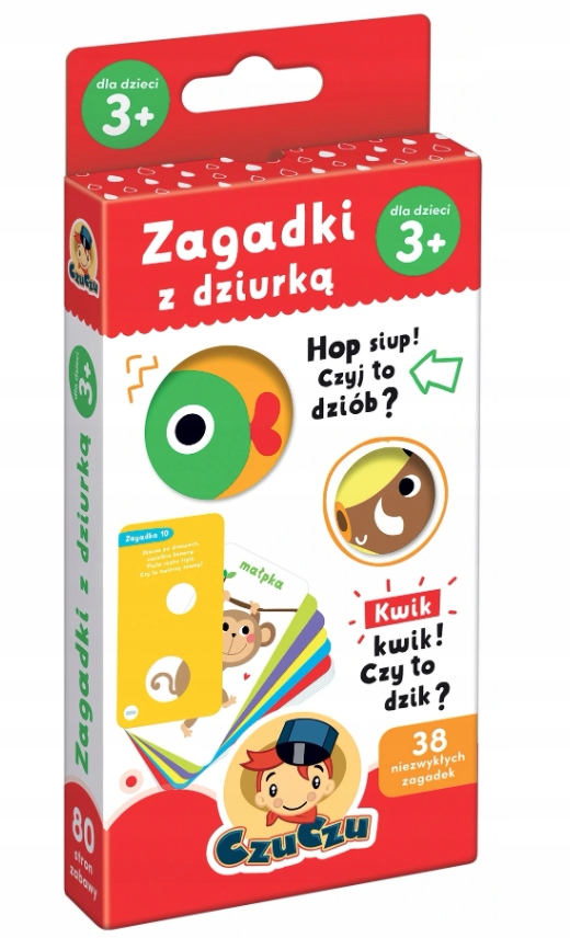 CZUCZU ZAGADKI Z DZIURKĄ 3+ CZU CZU