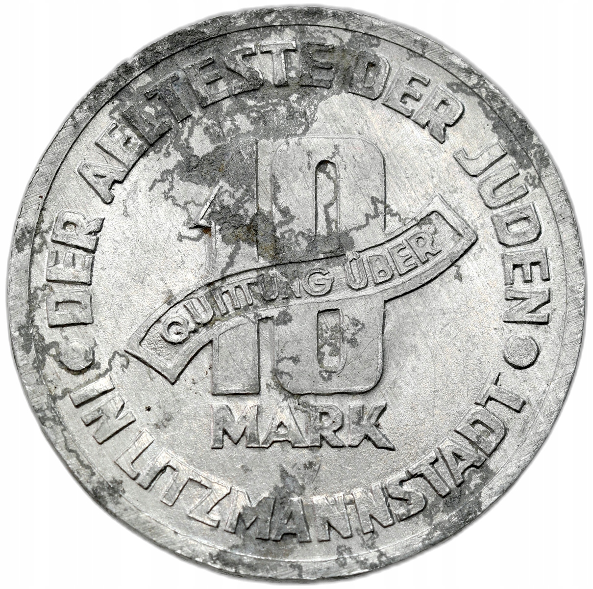 Getto Łódź. 10 marek 1943 aluminium