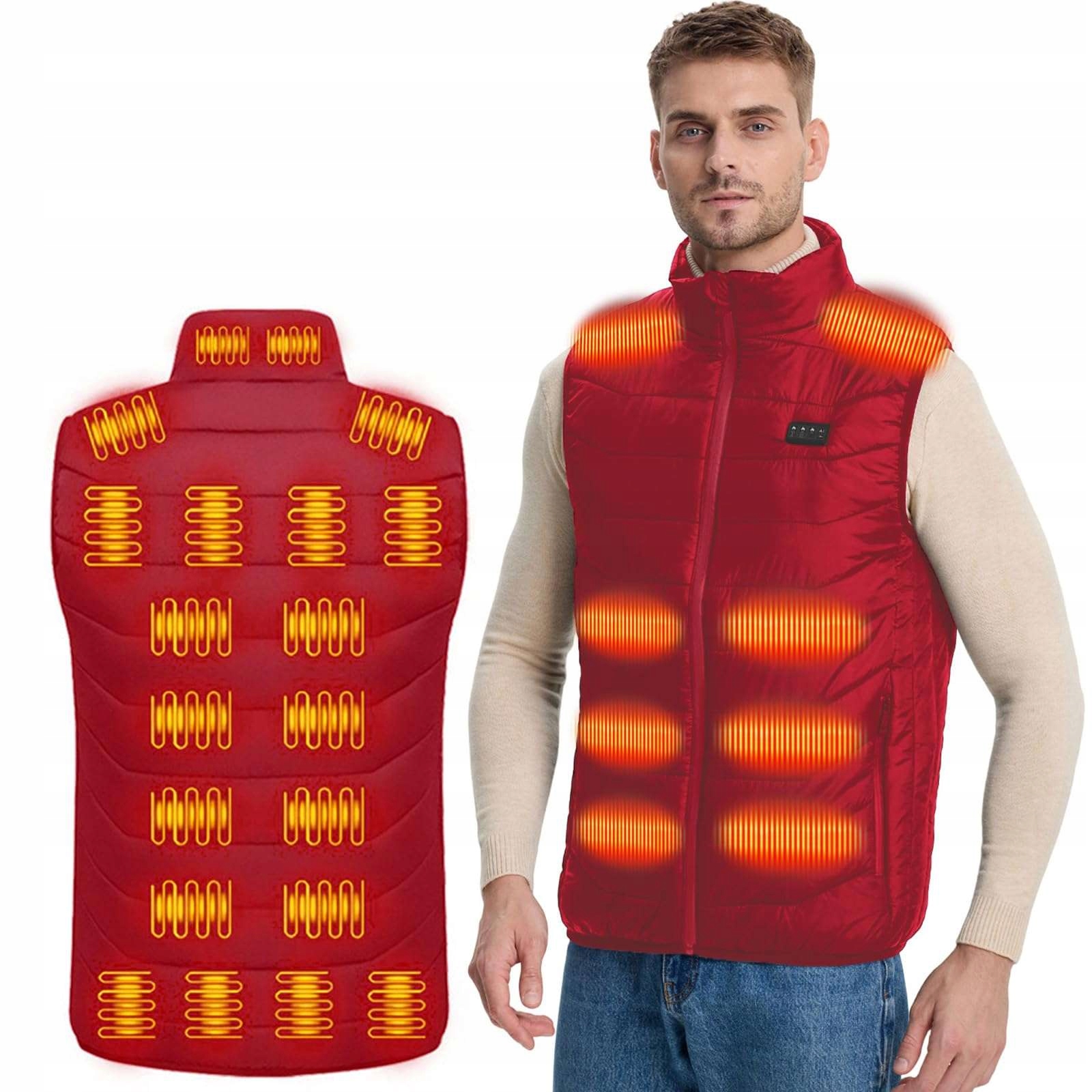 Vyhřívaná Vesta Bez Rukávů, libovolná Powerbanka Teplá Unisex velikost S