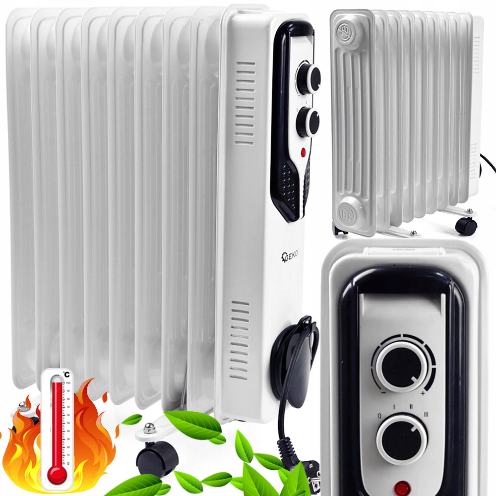 

Grzejnik Elektryczny Olejowy 1500W Z Termostatem