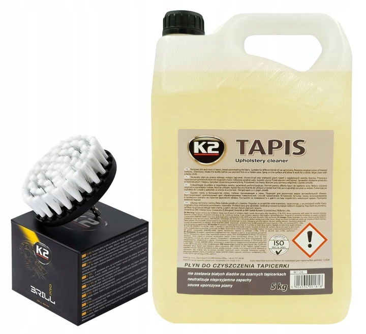 

K2 Zestaw Do Prania Tapicerki Tapis Szczotka Brill