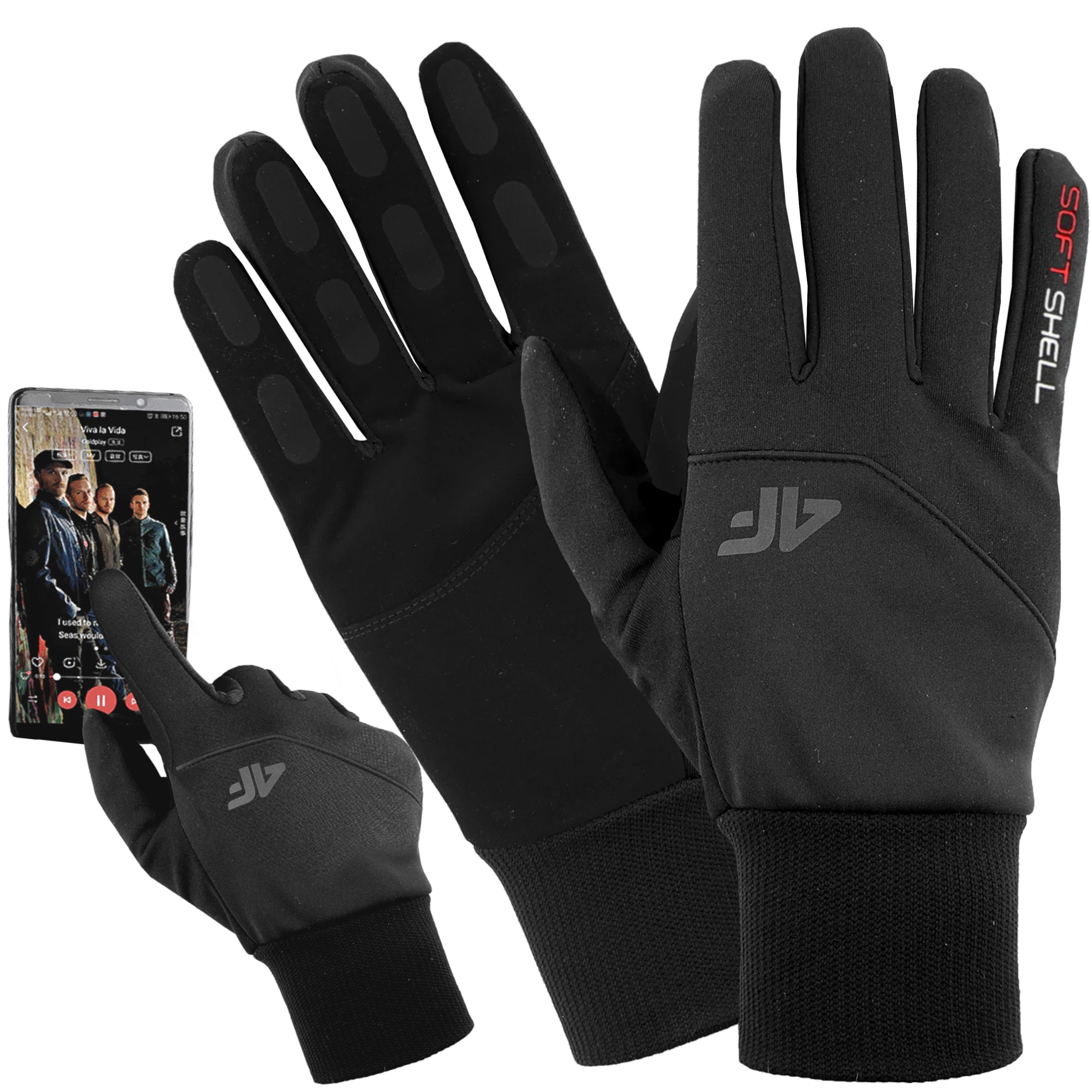 

Rękawice Dotykowe 4F Zimowe Rękawiczki Softshell M