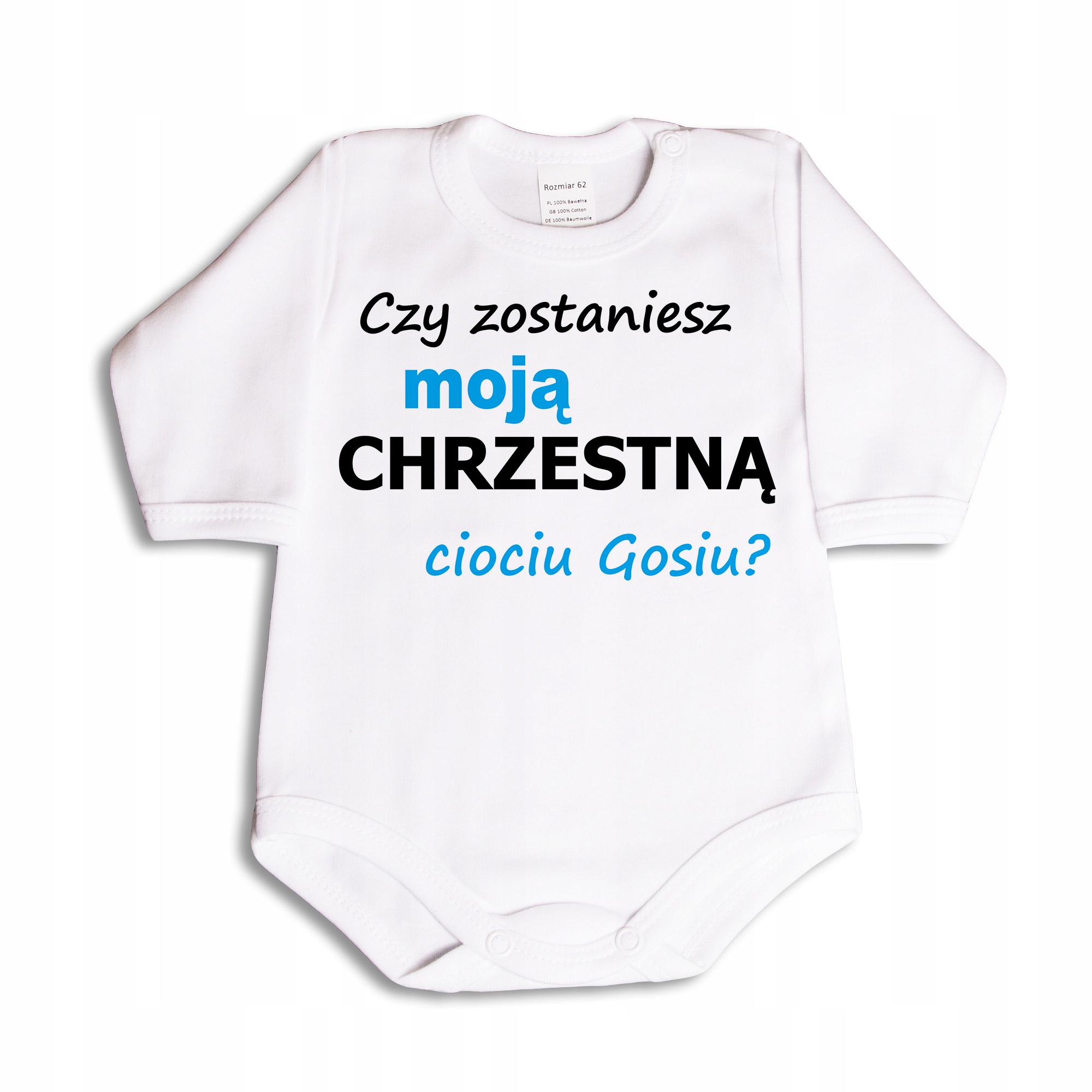

Czy zostaniesz moja chrzestną ciociu (imię) 62 dł