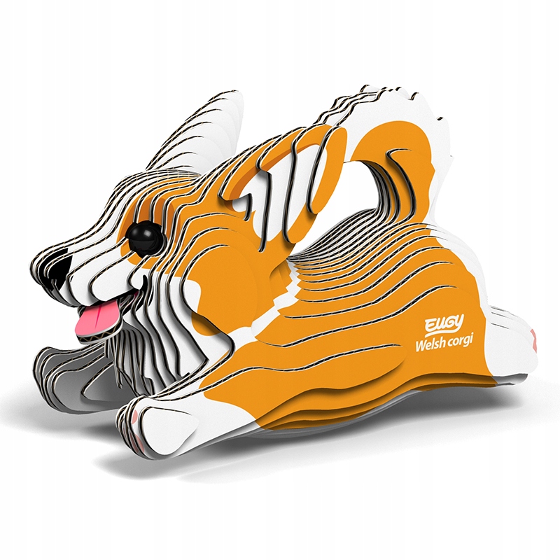 

Piesek Corgi Eugy. Eko Układanka 3D