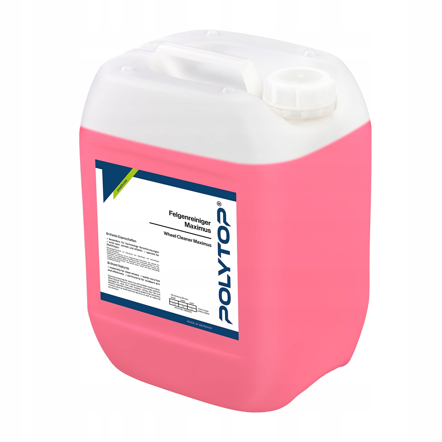 Polytop Maximus Wheel Cleaner 10L extrémne silné umývanie oceľových diskov