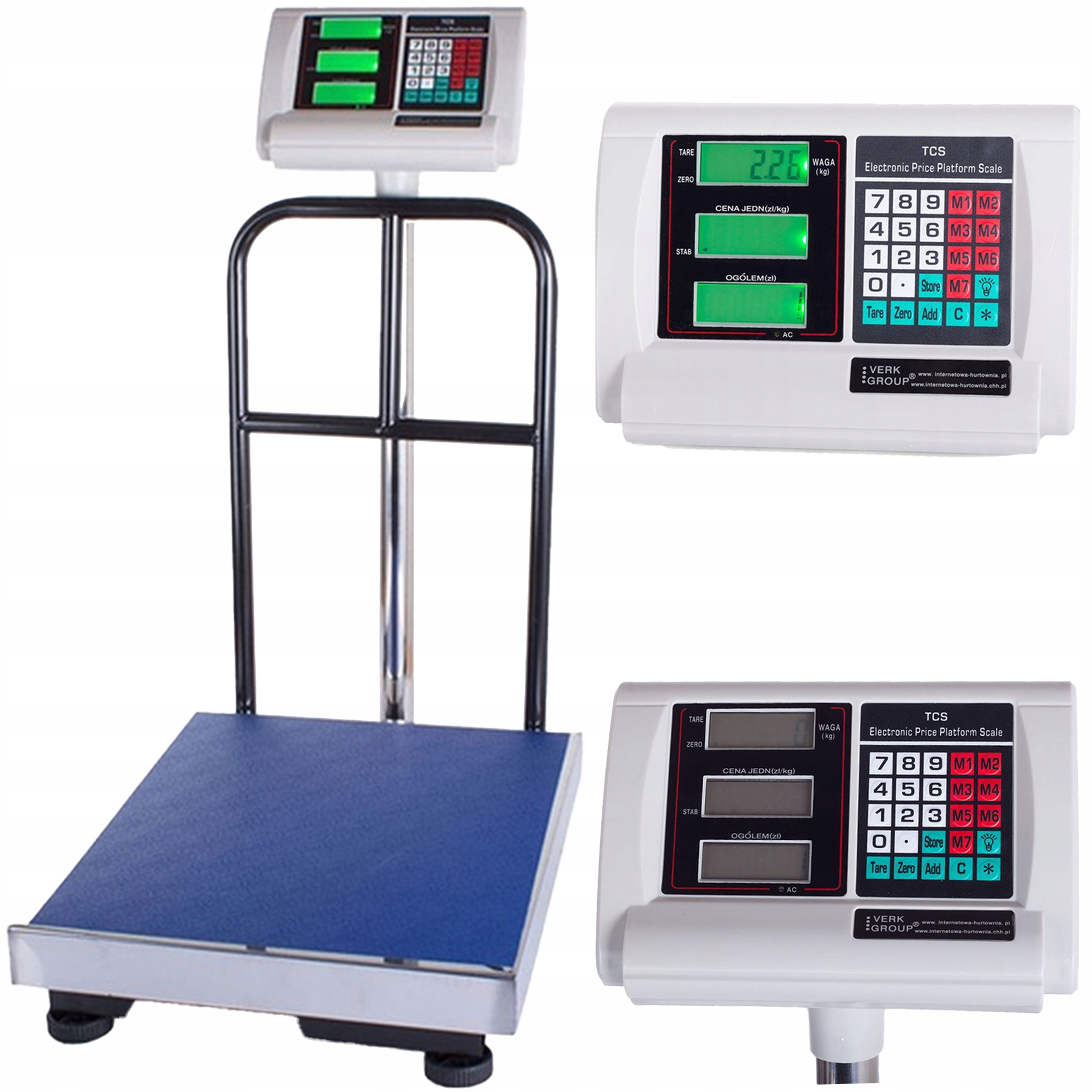 Skladová Váha S Elektronickým Držákem, 3 LCD Displeje, 300 Kg