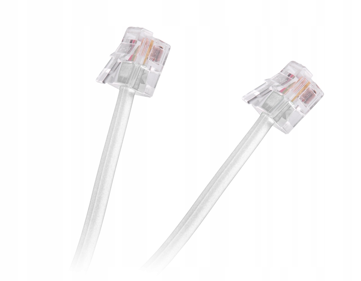 TEL0033F-10 Przewod tel.wt.-wt.bialy 10m