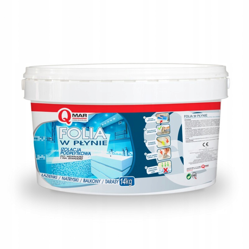 Folia W Płynie Hydro Izolacja Pod Płytki Do Łazienki Kuchni Piwnicy Qmar