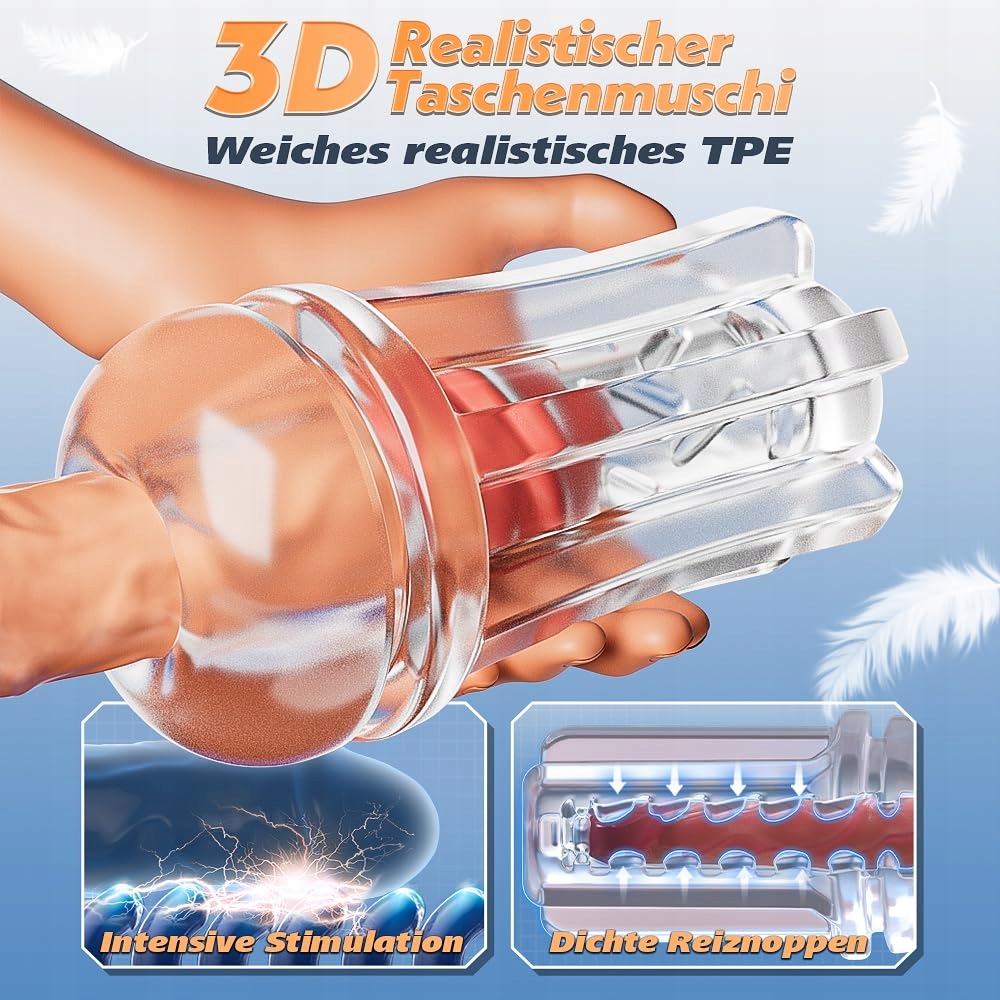 Elektryczny Masturbator: 7 Trybów Ssania, 10 Wibracji — miniatura 7
