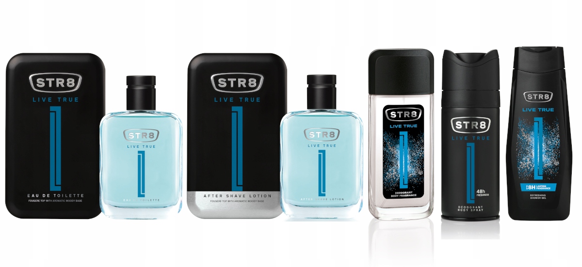 Live True Zestaw 4cz EDT ASL SPRAY ŻEL